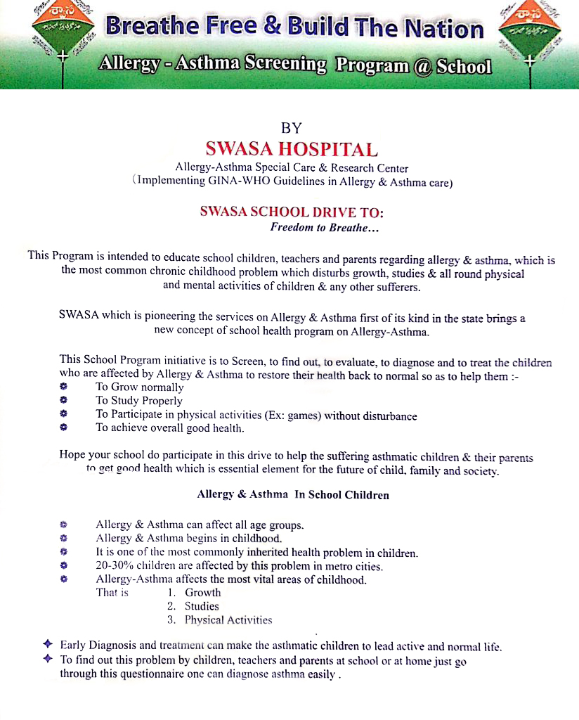 Swasa hospital school drive